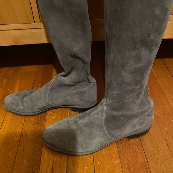 Stuart Weitzman Lowland over the knee suede boots - Picture 4 of 11